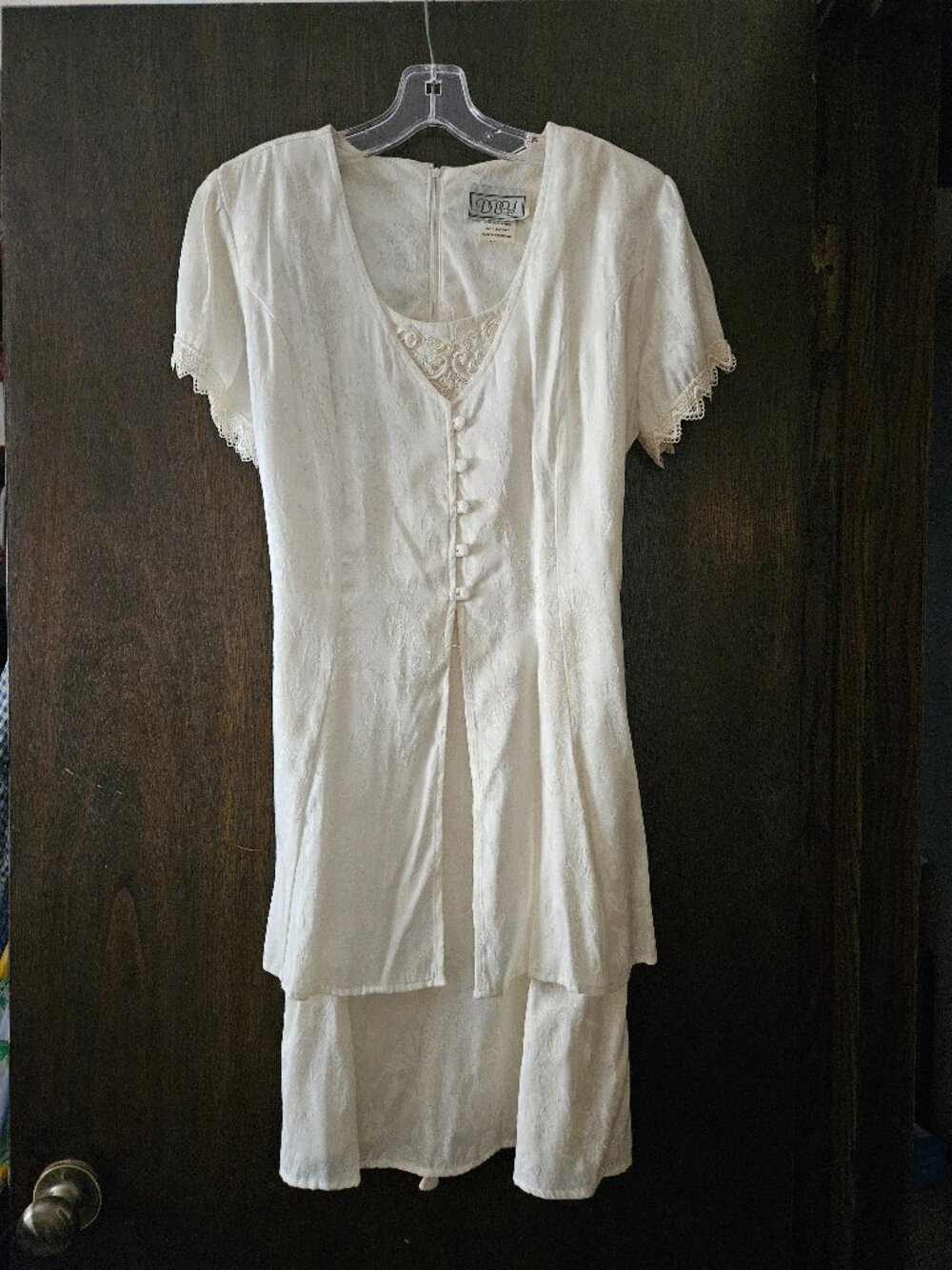DBY Vintage Ivory Dress, No Visible Signs of Wear, Women's Size 11